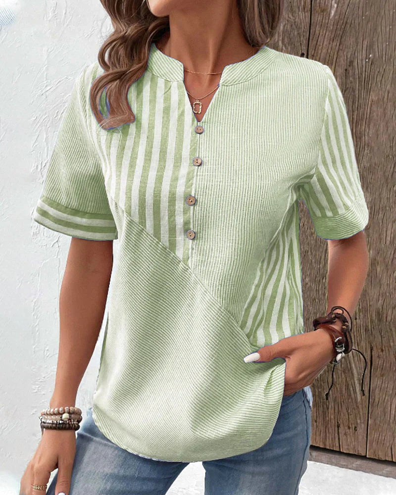 Sophie™ | Elegant Striped Blouse